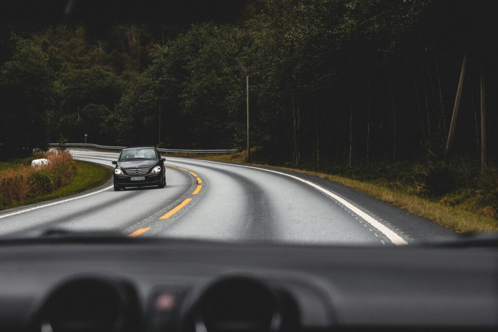 defensive driving road