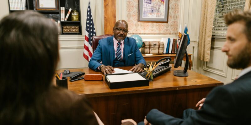 lawyer meeting courtroom