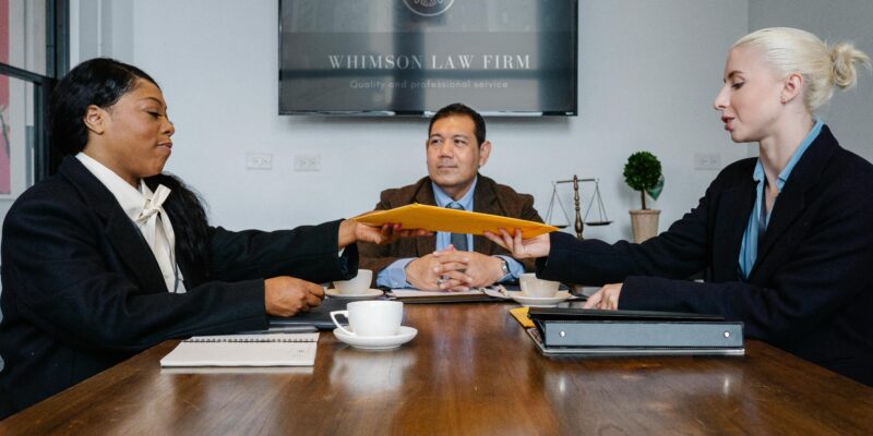 lawyer meeting table